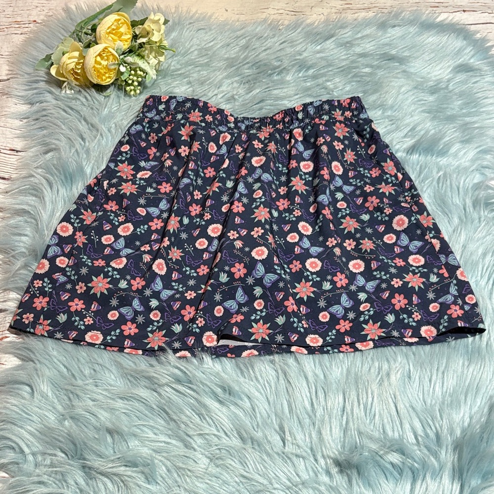 Pacific Trail Floral Butterfly Active Skort sz M